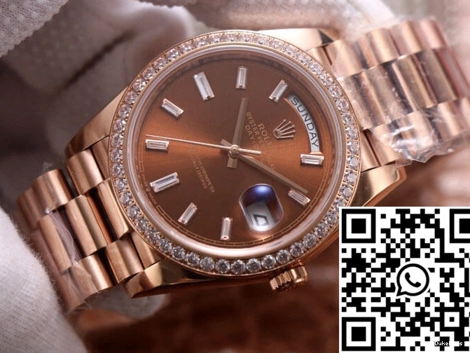 Rolex EW Diamond Factory Color Day-Date Chocolate M228345RBR-0006 Dial 1227